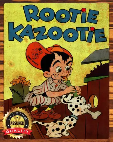 

Rootie Kazootie-1950s-телефон-металлический знак