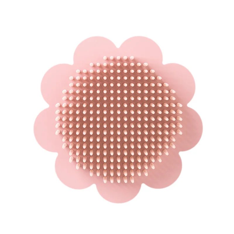 Baby Silicone Shampoo Brush To Remove Hair Dirt Newborn Bath Rub Mud Children's Bath Cotton Baby Brush Soft