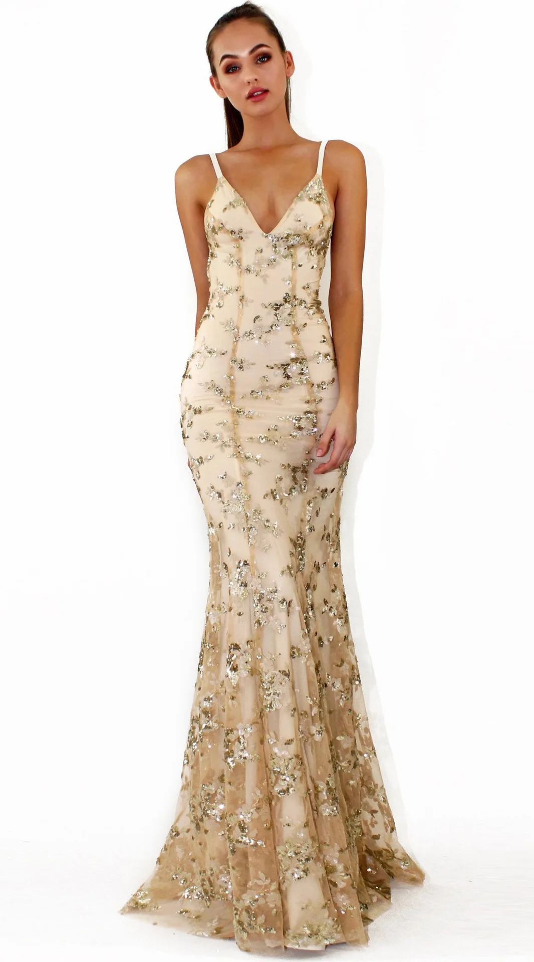 

2022 Spring Summer Backless Maxi Dress Women's Sexy V-Neck Sling Sequin Dress Long Party Gown Robe Soiree Formal Dress Vestido