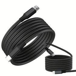 Magnetic Coiled USB - C Braided Cable - 60W Fast Charging & Data Transfer - 1m (USB A TO Type - C)
