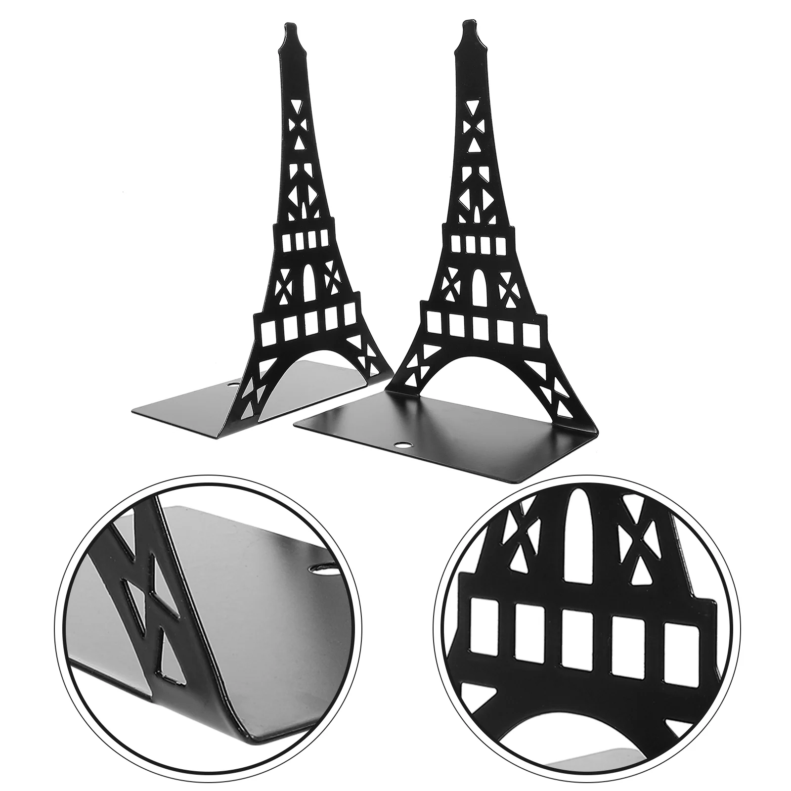 Book Ends Book End Metal Bookend Creative Paris Eiffel Tower Bookends Black White Book Holder Bool Organizer Home Office