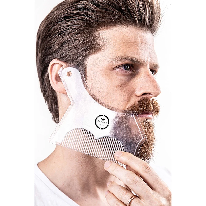 

Men Beard Shaping Styling Template Comb Men's Beards Combs Beauty Tool for Hair Beard Trim Templates Beard Shaping Tool Combs