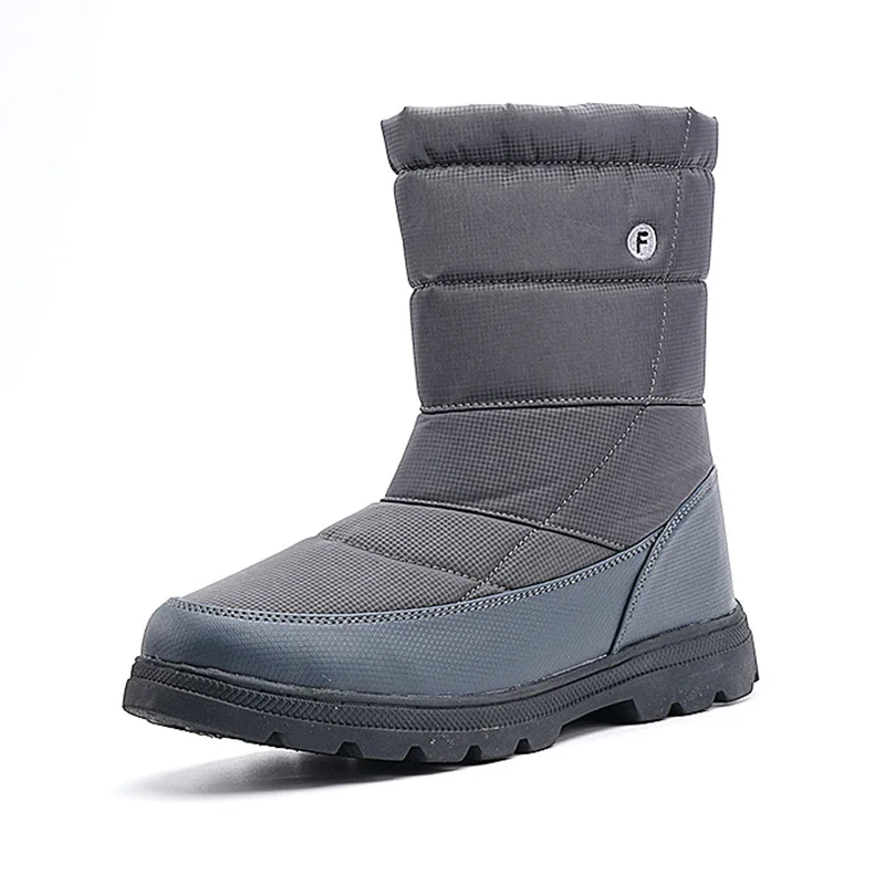 Men's Waterproof Mid-calf Warm Plush Boots 2
