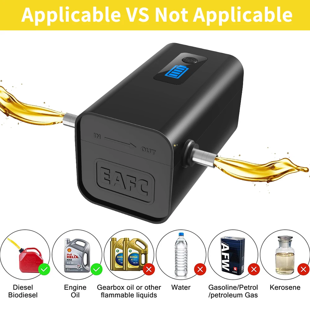 Oil Pump 60W Wireless Electric Car Oil Pump 12V Self Priming Diesel Fluid Sump Extractor Scavenge Fuel Transfer Suction Pump oil pump,oil transfer pump,oil extractor pump,electric pump