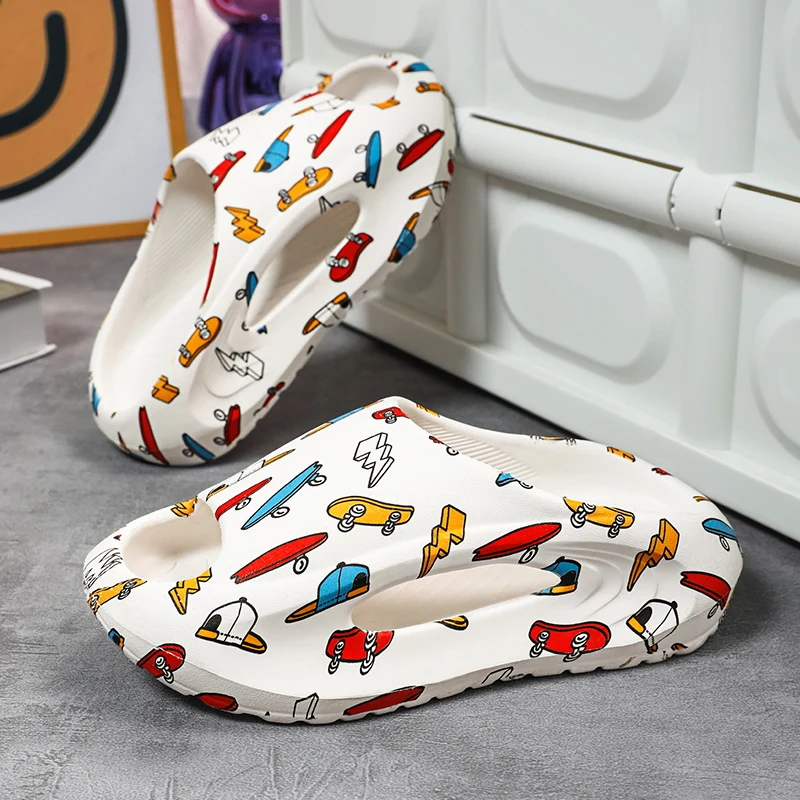 Children Slipper Boy Girls Shoes Cartoon Cute Print Kids Cloud Slides Casual Sports Indoor Summer Shoes Boy Slipper Flip Flops 2