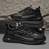 All Four Seasons of Artificial Leather Surface Comfortable Leather Soft Sole Cushioned Shock Absorption Outdoor Sports Shoes 2