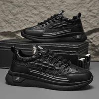 All Four Seasons of Artificial Leather Surface Comfortable Leather Soft Sole Cushioned Shock Absorption Outdoor Sports Shoes 2