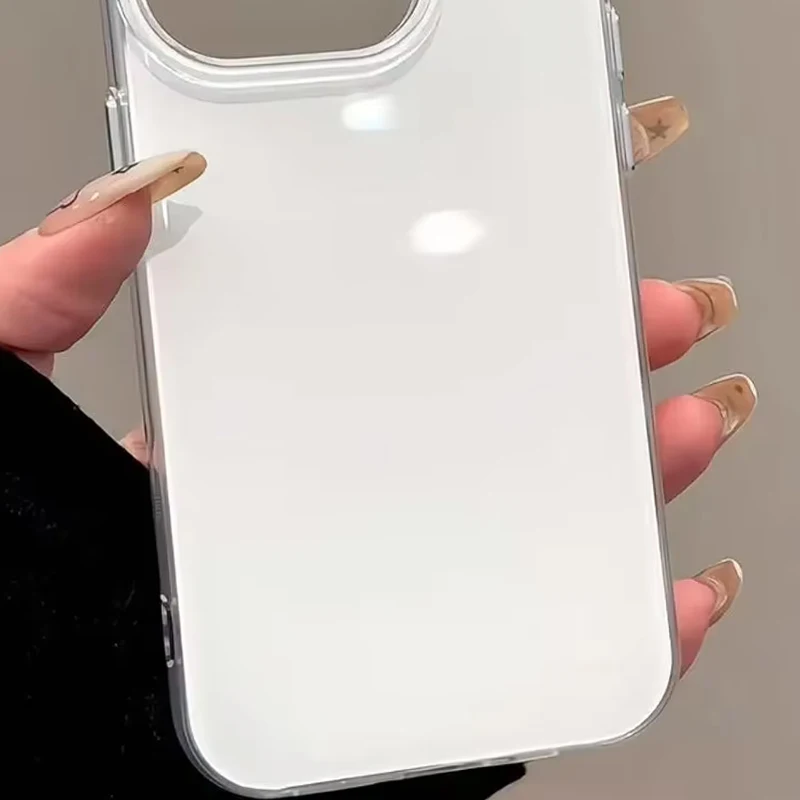 Minimalist Trendy Solid Color Luxury Shockproof Silicone Phone Case