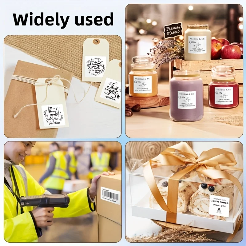 변색 방지 50x30mm M110용 감열 라벨, 방수 내구성 주소 배송 스티커, 소매점 선반 태그 용품