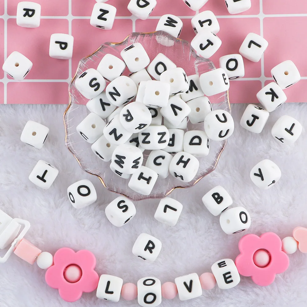 Durable Silicone Alphabet Beads
