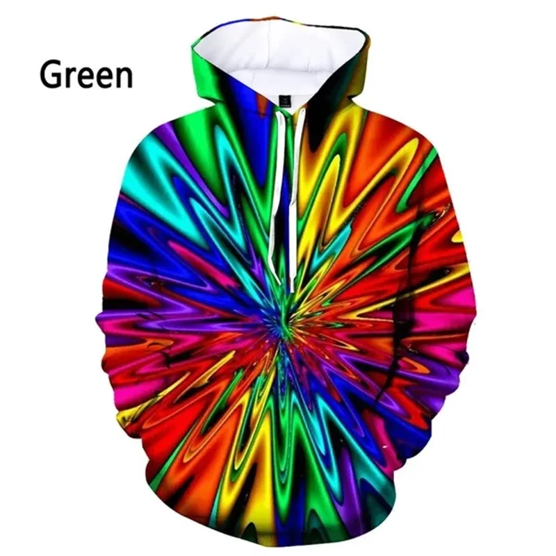 thumbnail image 1 of Sudadera con capucha para hombre y mujer, con estampado 3D de vértigo azul, con personalidad, con gráficos, colorida, hipnótica, 1 of 5