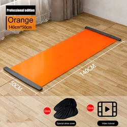 Anti - Slip Yoga & Pilates Fitness Mat for Balanced Workouts and Core Training (Yellow 140cm)