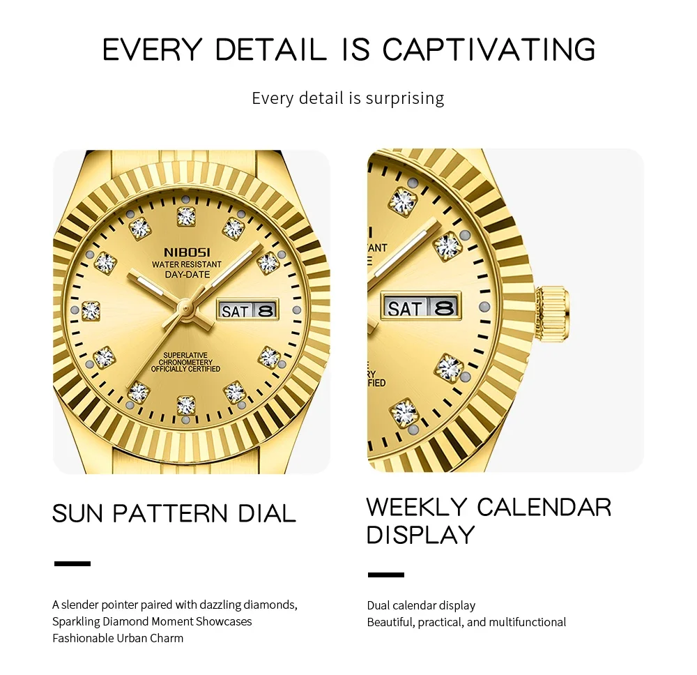 Orologio NIBOSI confezione e imballaggio