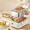 Buffet Food Warmer Stainless Steel Electric Steamer Household 16L Multi-function Steamer 1500W  Steam Cooker 1