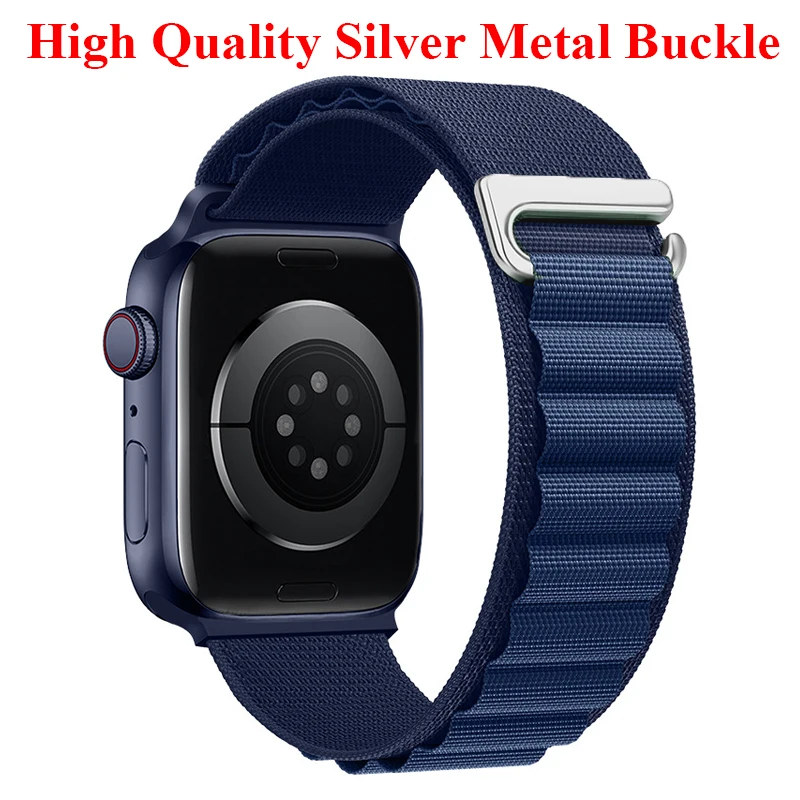 Watch Strap Alpine Loop For Apple Watch Band Ultra 2 3 49mm 46mm 44mm 40mm 45mm 41mm 42mm 38mm Nylon Bracelet For iWatch 11 10 9 8 SE3