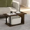 Basic Home Living Coffee Table, Amber Pine/Black 1