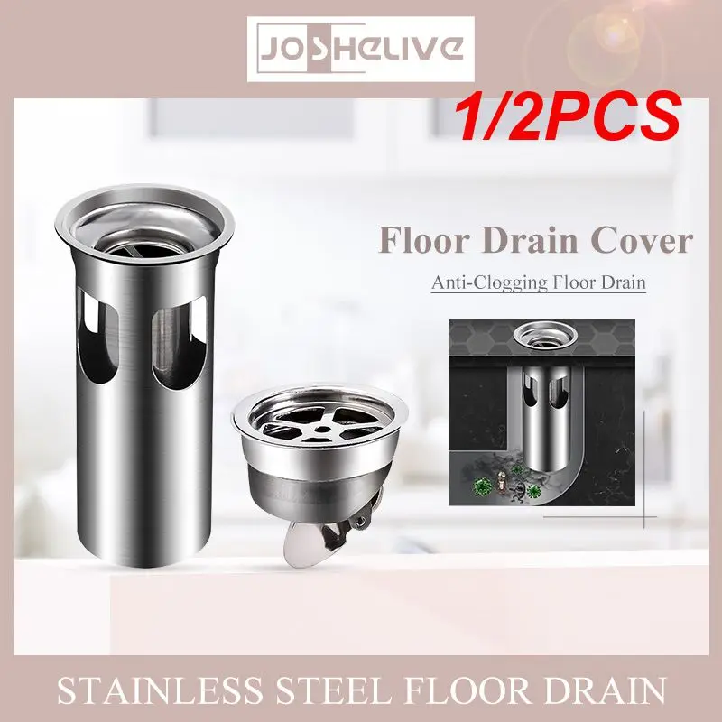 1/2PCS Anti Odor Stopper Floor Drain One Way Valve Shower Drainer Drain Strainer Seal Cover Sewer Kitchen Bathroom Accessories
