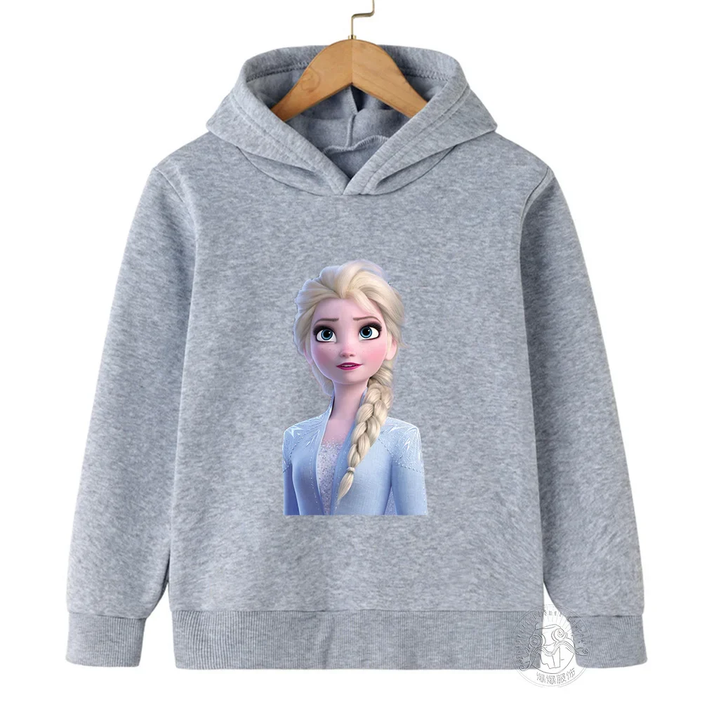 thumbnail image 1 of Suéter con capucha de Frozen para niños y niñas, sudadera con capucha de Elsa, sudadera con capucha, tops, sudaderas con capucha para niñas, abrigo, ropa, 1 of 4