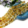 Fine 100% Natural Stone Faceted Citrine Yellow Round Gemstone Spacer Beads For Jewelry Making  DIY Bracelet Necklace 6/8/10MM 2