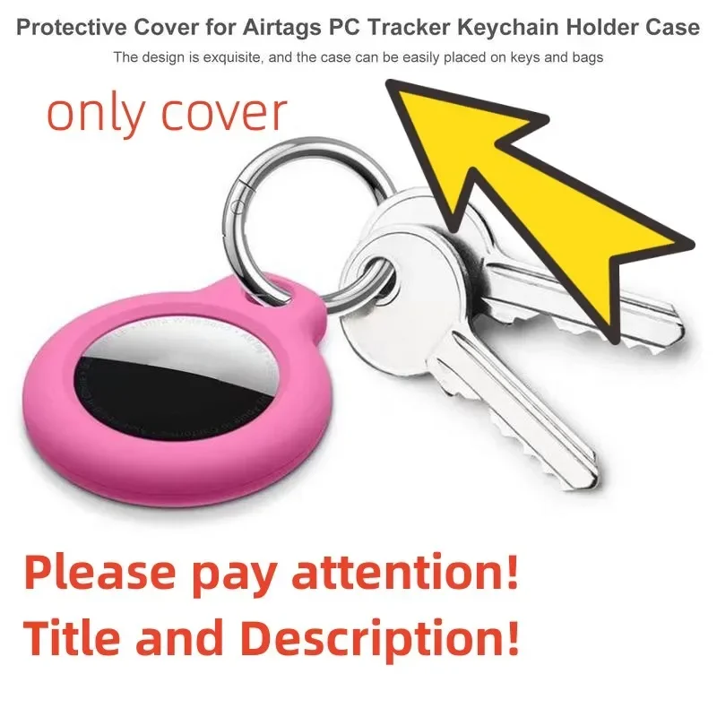 GPS Locator Cover For Airtag PC Mini Protective Cover GPS Tracker Keychain Holder Case Antilost Keychain Bluetooth Key Finder Case