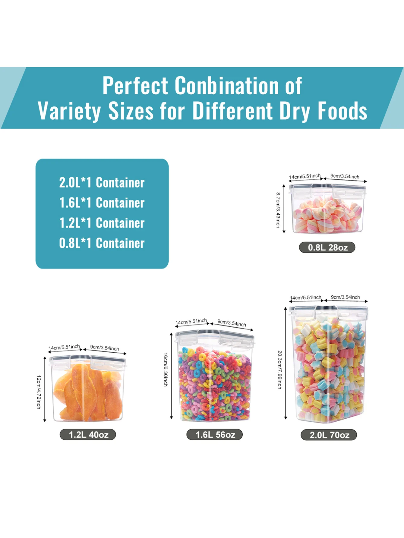 Large Food Storage Containers with Lids