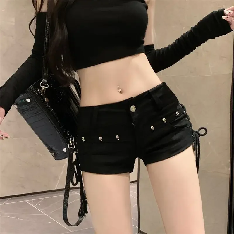 Punk Denim Shorts side view