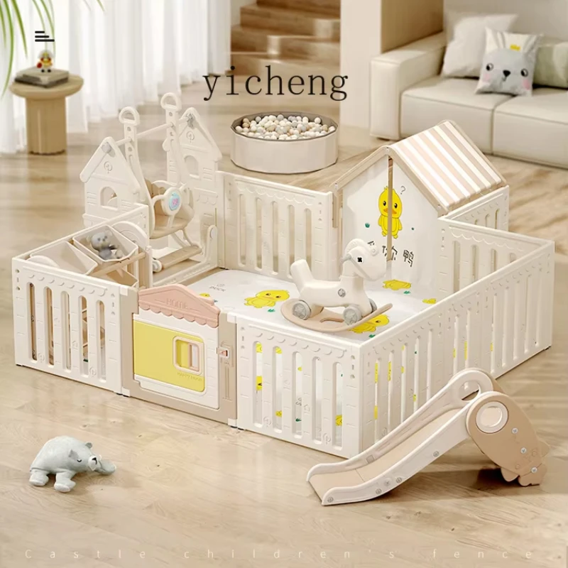 zz Children's Protective Grating Baby Living Room Interior Home Gaming Fence Baby Safety Crawling Mat Fence