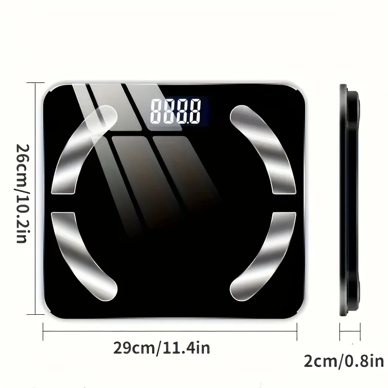 1pc Weight ScaleHousehold Small Electronic ScalePrecise ChargingHuman Body ScaleHousehold Body Fat Scale 3