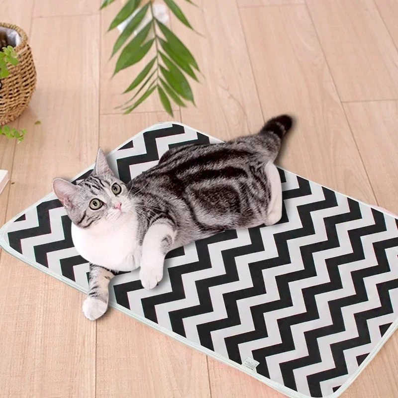 Dog Training Pad Dog Diaper Pet Urine Pad 50x70cm Reusable Waterproof Mat Cooling Summer Pad Washable Training Mattress Dog Car Seat Cover