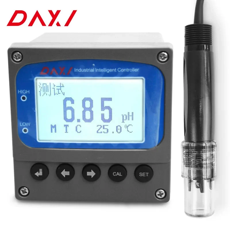 Online Automatic EC Test Meter Controller De PH 0 10 V, Digital Industrial Hydroponic ATC PH Sensor For Water Quality Monitor