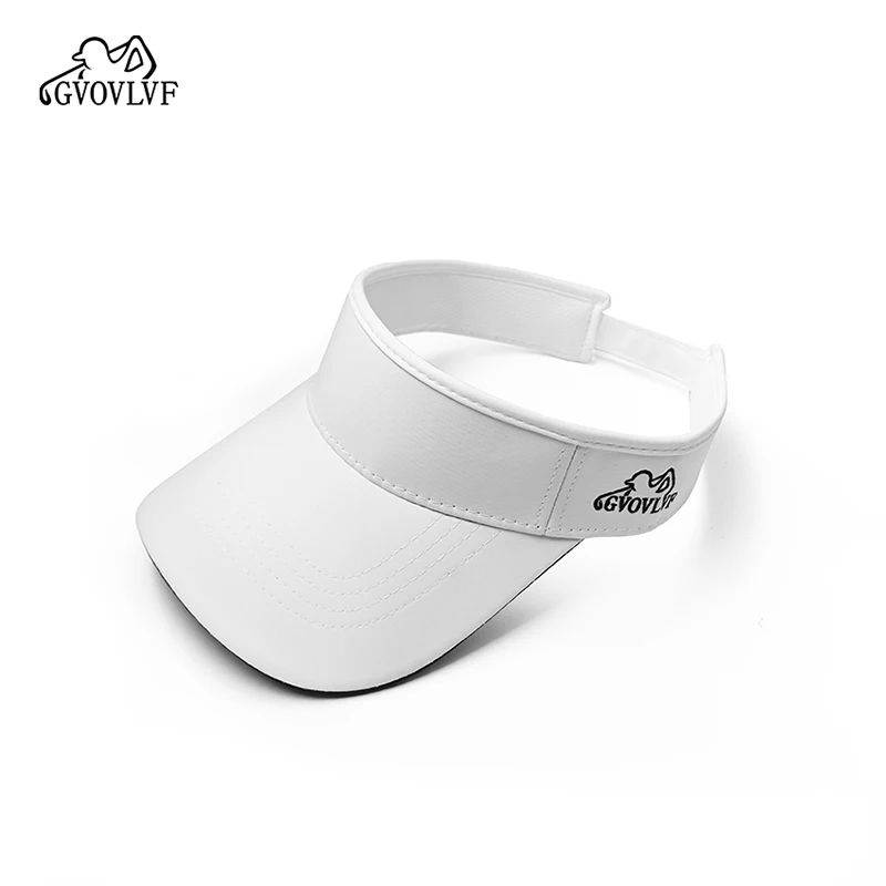 Sports sun hats 1pc Golf Visor Hat Sports Sun Visor Empty Top Sun Hat Adjustable Washed Solid For Men Women for Golf Cycling Fishing Tennis