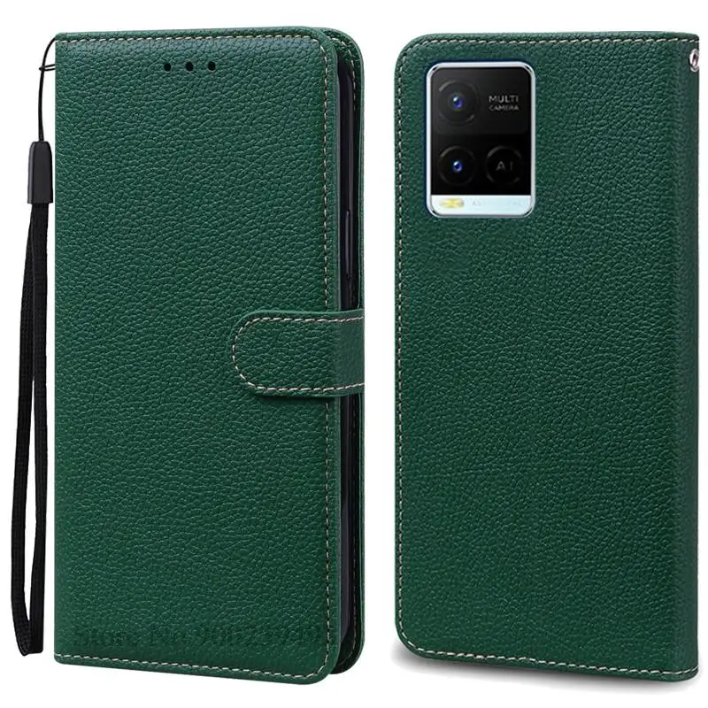 Stylish Wallet Flip Case with Silicone Cover for Various Vivo Smartphones