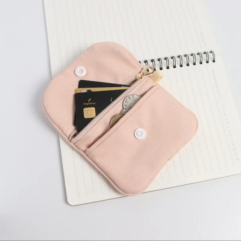 Simple Coin Wallet Card Bag Japanese and Korean Fashion Coin Bag Student Trend Small Hanging Bag Travel License Storage Bag