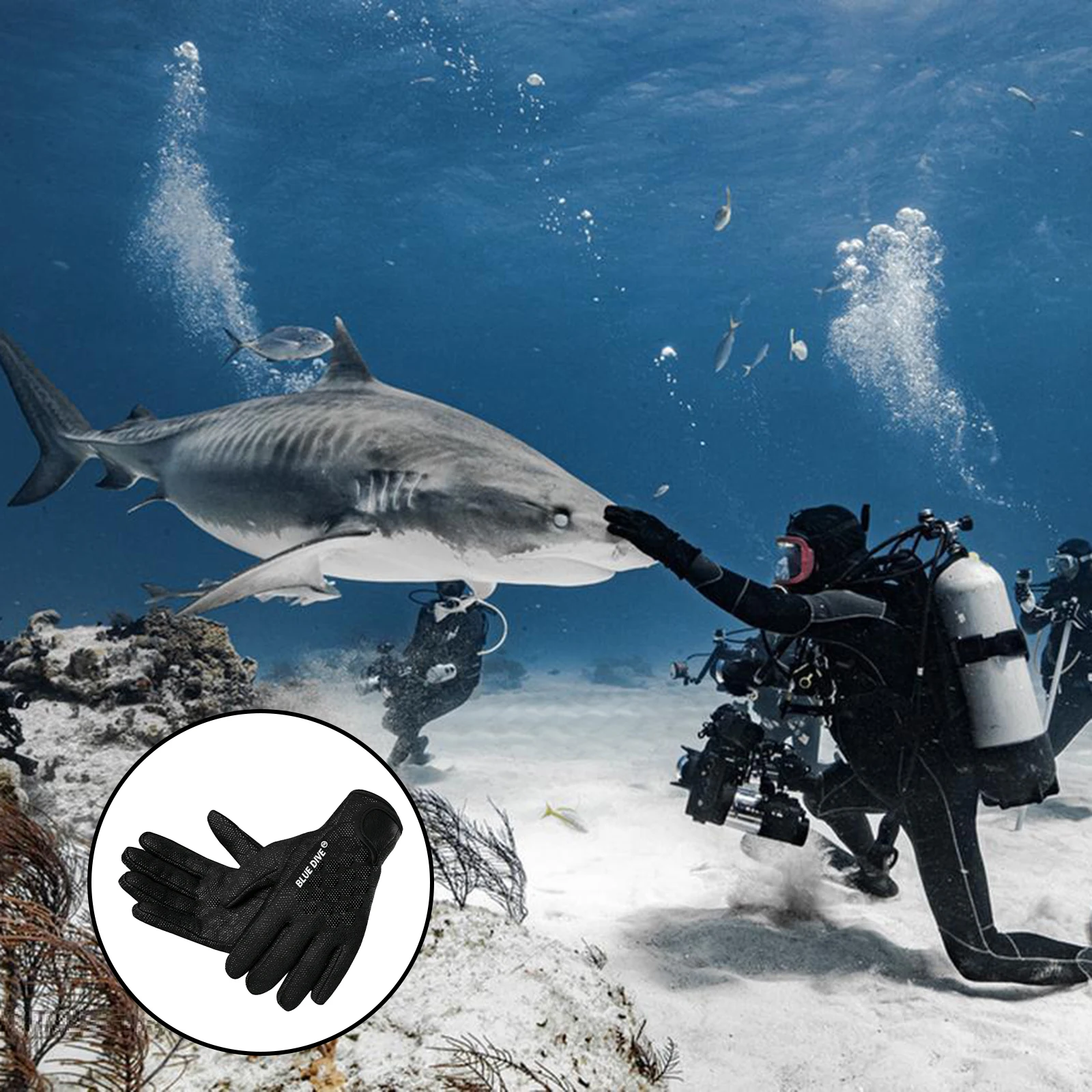 1.5mm Neoprene Diving Gloves Non-Slip Surfing & Snorkeling Gloves for Snorkel & Paddle Board