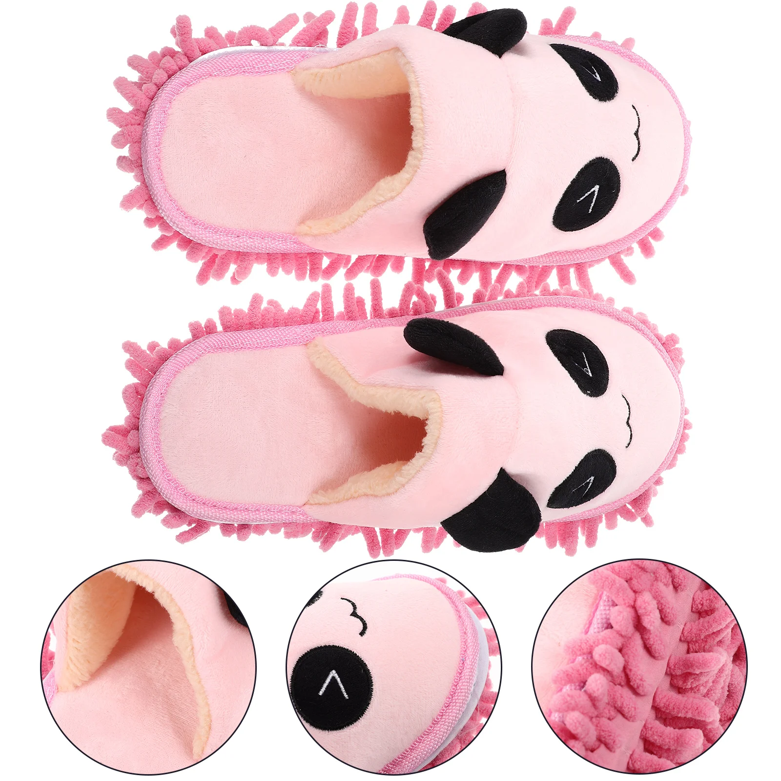 

Multipurpose Slippers Miss Sandals Dust Dirt Hair Mop Flannel for Floor Cleaning