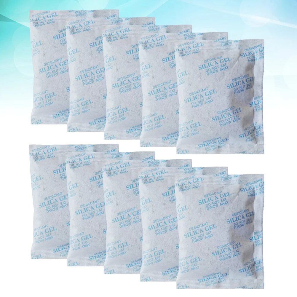 

100Pcs 10g Non- woven Fabric Packaging Desiccant Silica Desiccant Moisture Absorber Dry Damp- Proof Prevention Desiccant- Sky-
