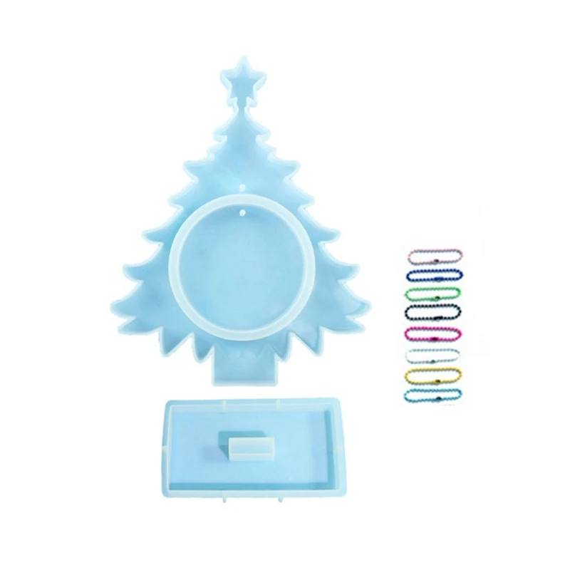 

Christmas Tree Photo Frame Silicone Mold Unique Resin Casting Mold DIY Craft
