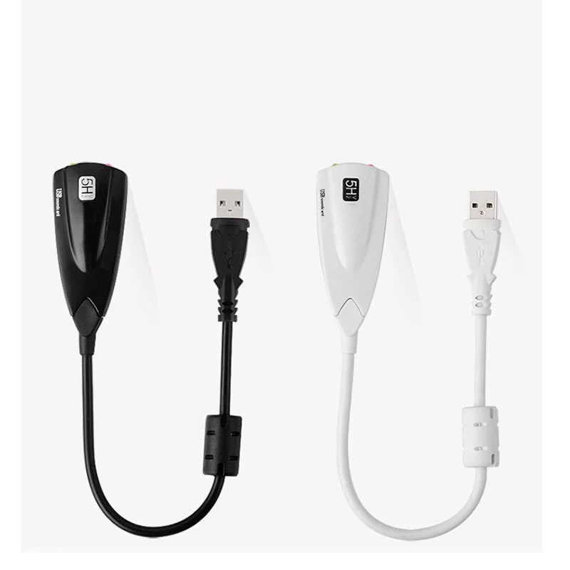 USB Sound Card 5HV2 External Channel Adapter with 3D