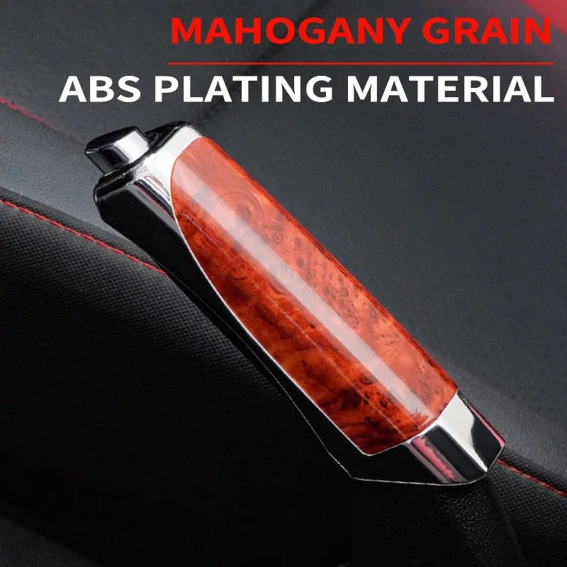 Car Hand Brake Cover Handbrake Grips Protection Cover Carbon Fiber Parking Brake Decoration Shell Interior Accessories