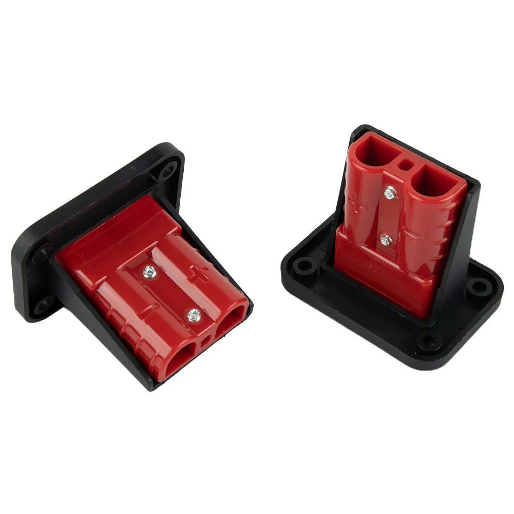 Twin Dual Flush Mount 50 Amp For Anderson Plug Mounting Bracket Caravan Trailer Truck For Anderson Connection Plug Connector 1pc