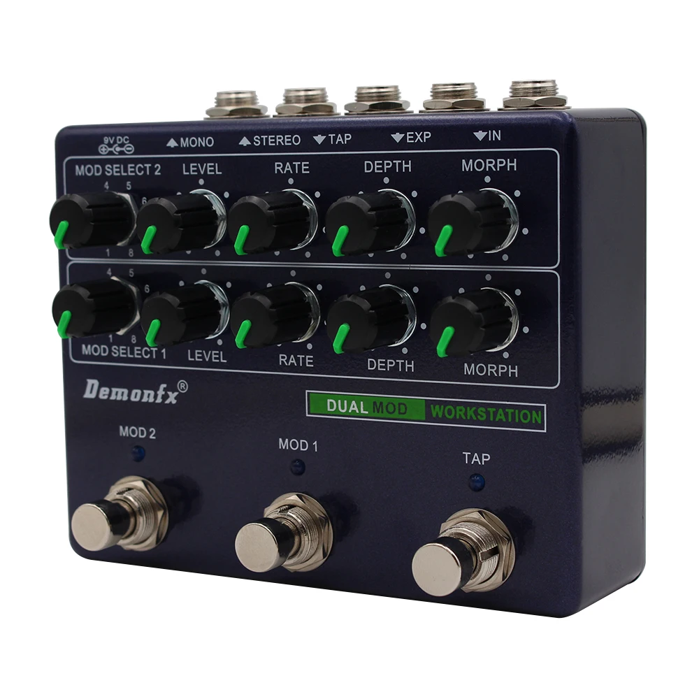 NEW Demonfx Dual MOD WORKSTATION High Quality Guitar Effect Pedal
