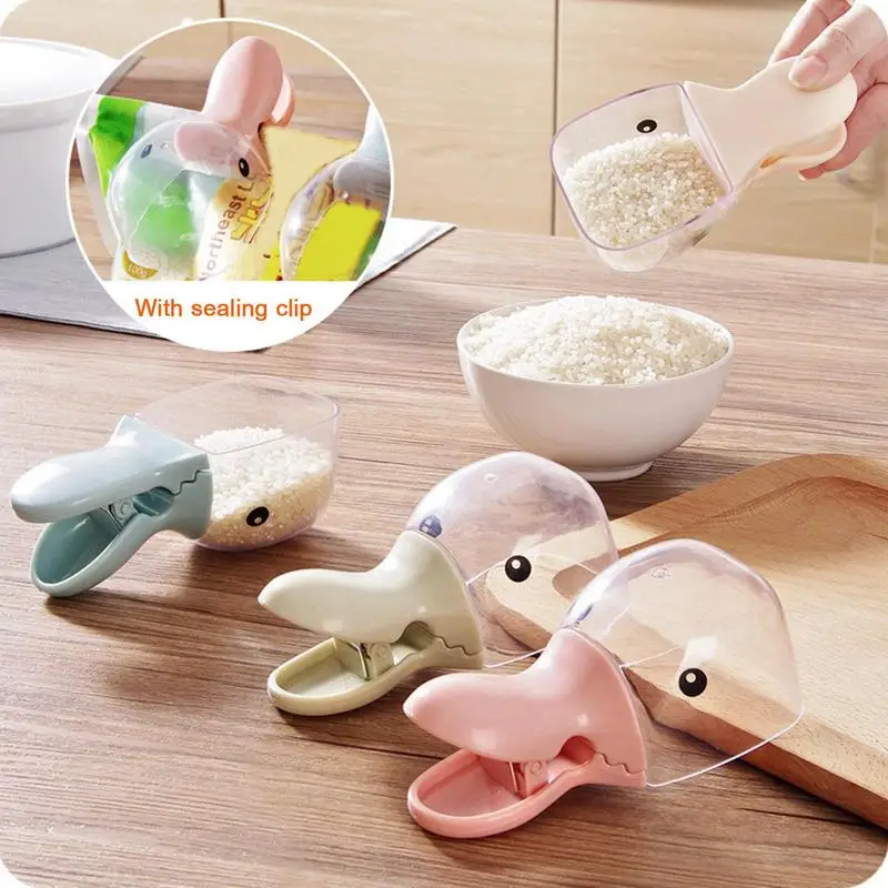 

1PC Measuring Spoon Cute Duck Tea Scoop Measuring Spoon Muti-use Coffee Ground Spoon For Cooking Mixing Kitchen Tools Utensils