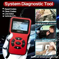 1pc V100 Professional OBD2 Scanner, Engine Fault Code Reader, Diagnostic Scan Tool for OBD II Protocol Cars Since 1996 - Image 5