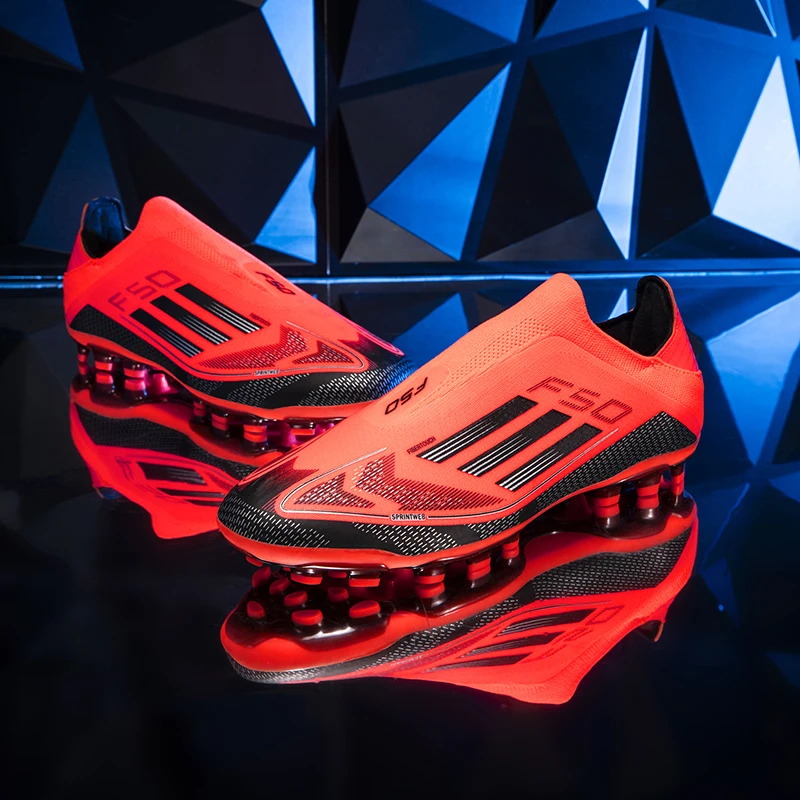 New high-quality sole for teenagers and adults, seamless soccer shoes with long spikes, training shoes