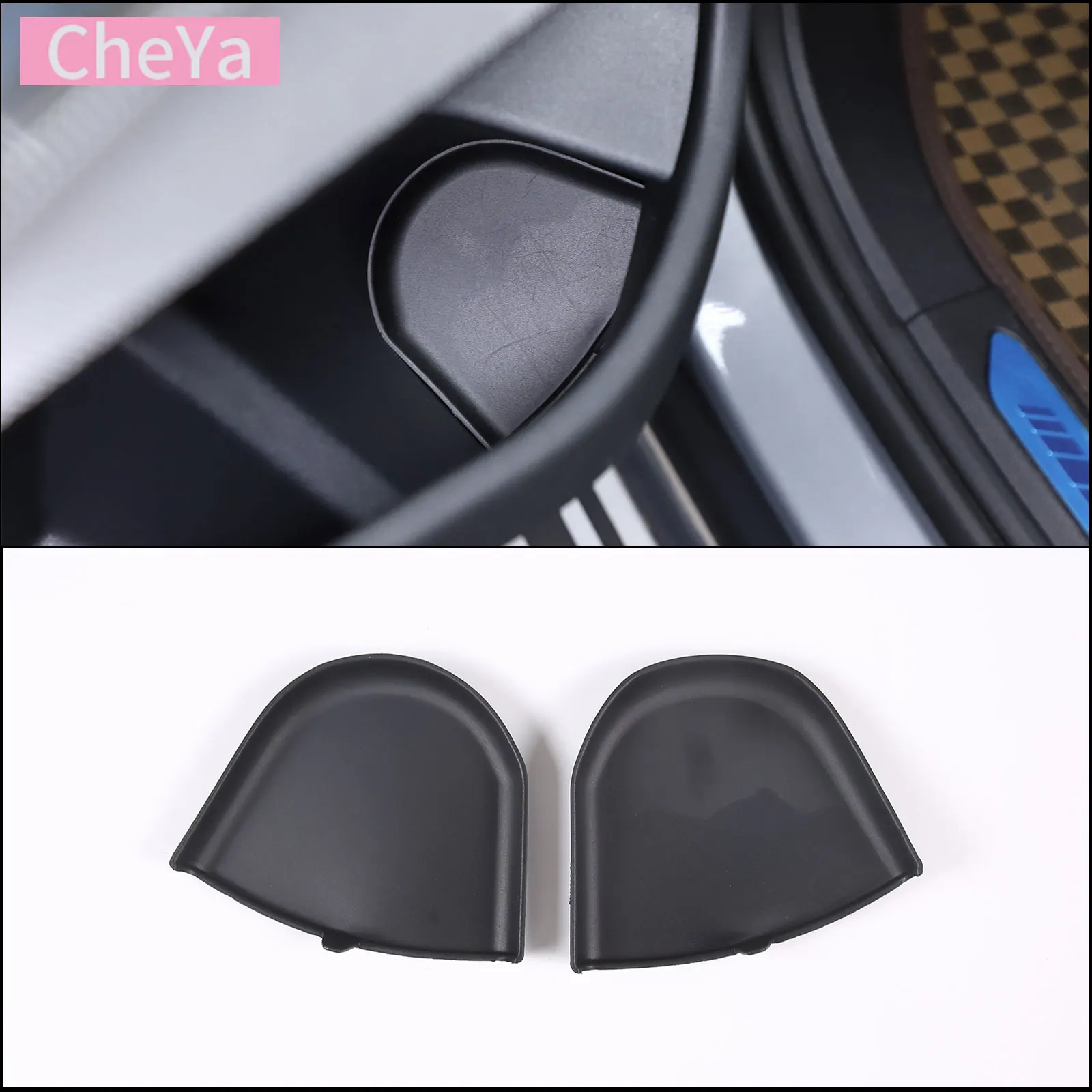 

For BMW X5 G05 2019-2023 TPE Black Car Styling Car Rear Door Water Cup Groove Mat Car Interior Decoration Accessories 2Pcs
