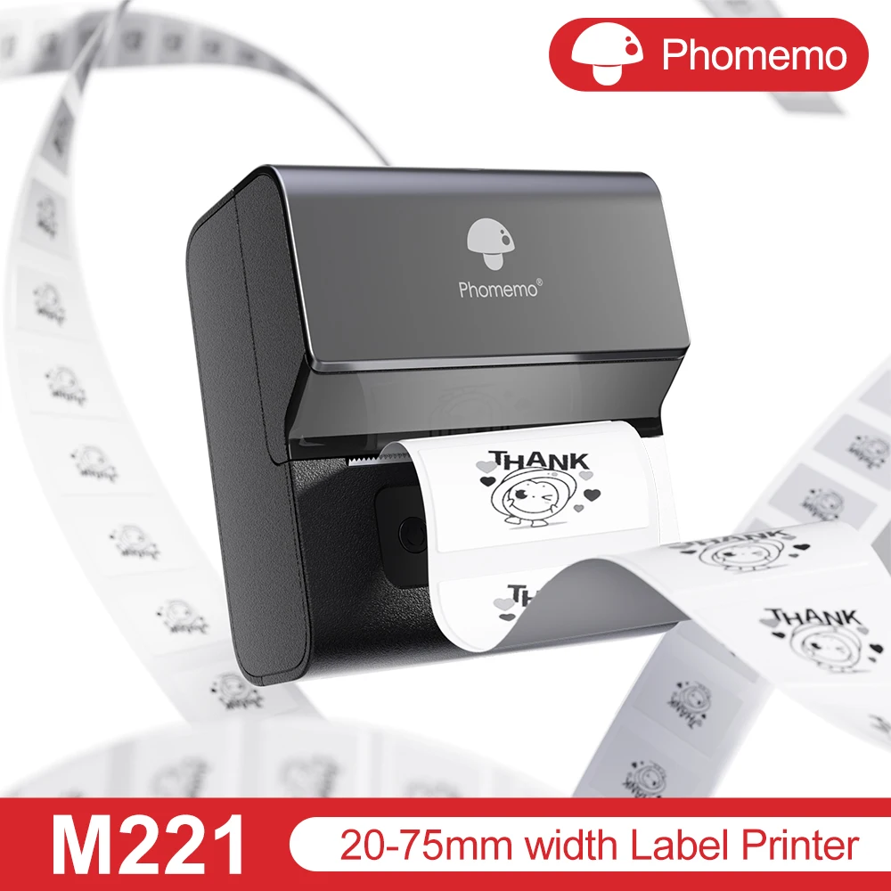 Phomemo 1 set M220 Label Maker, Phomemo New Flagship 3.14 Inch