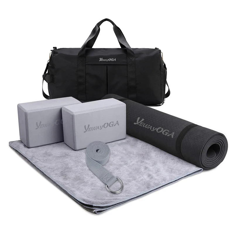 

Sample Free Eco Friendly Latex Free Oem Ecolgico Yoga Bag Band Towel Products 20Mm Thick Pilates Pu Tpe Yoga Mat Sets