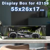 Acrylic display box for lego 42156 display case for PEUGEOT building block dustproof  clear model car storage box 55x26x17cm 1