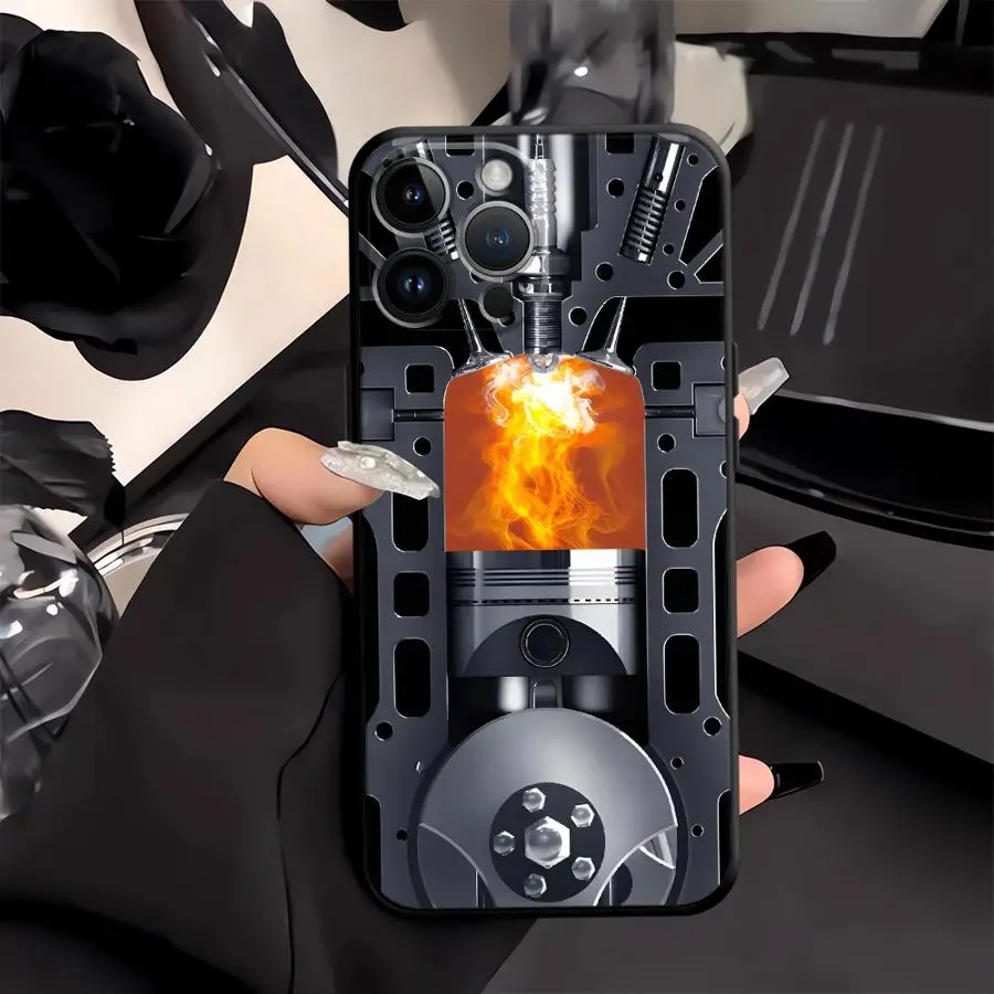 Mechanical Power Phone Cover Case