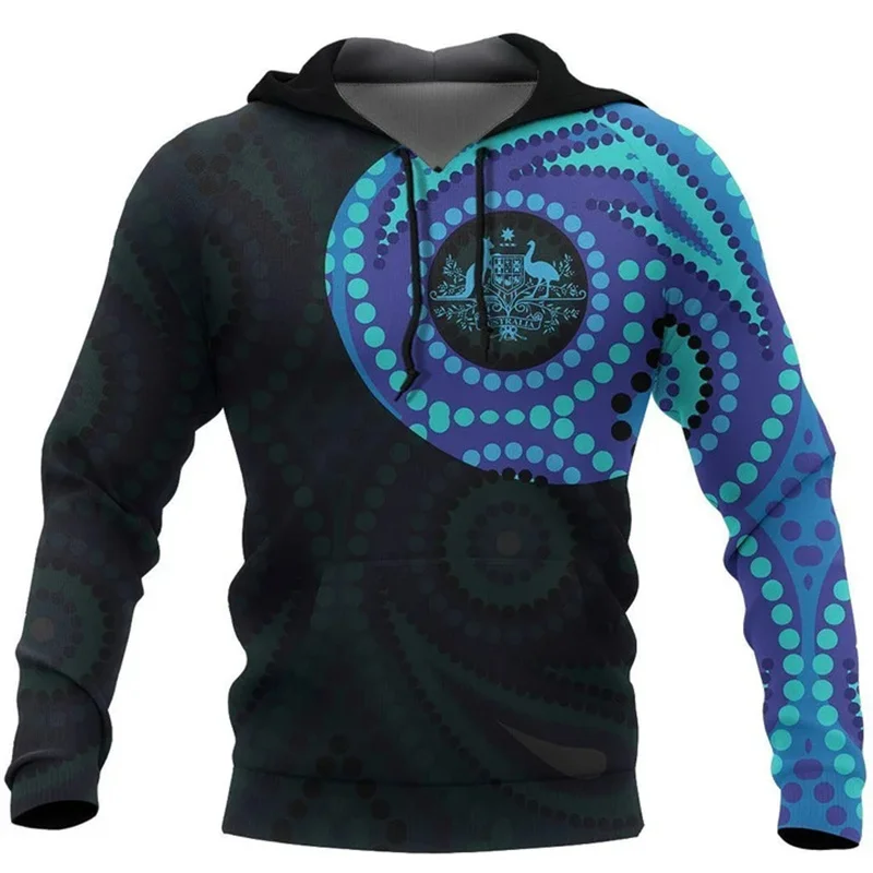 

New In Hoodies & Sweatshirts Australia In My Heart Aboriginal Tattoo Kangaroo Hoodie 3d Printed Hoodie For Men Pullover Coat